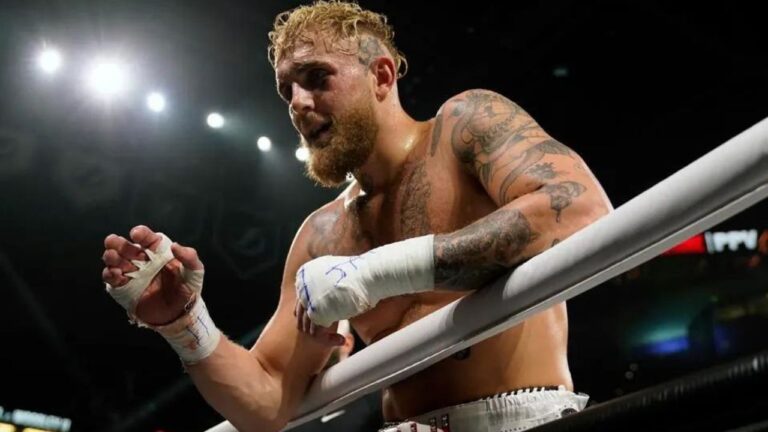 JAKE PAUL WITH THE KO ON ANDRE AUGUST IN THE FIRST ROUND